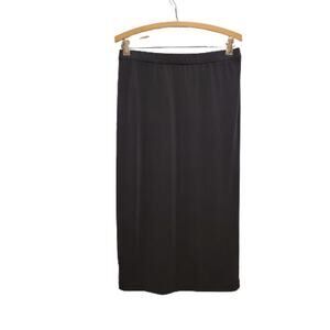 BB Dakota Black Pencil Skirt Bodycon Stretch Knit Medium 070